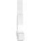 Ekena Millwork Ericson Architectural Grade PVC Gable Bracket, 84"W x 28"H x 4"D x 4"F, 8/12 Pitch GBP084X28X0404ERI00 - alternate 2